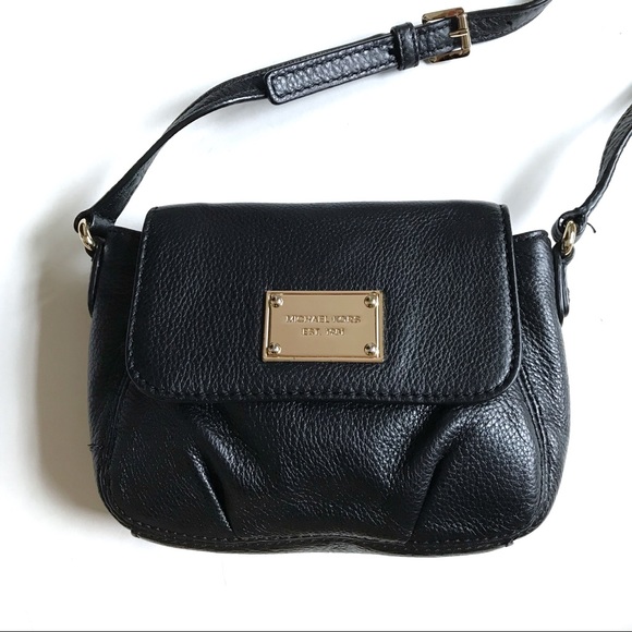 Michael Kors Black Leather Crossbody Bag - Picture 2 of 6